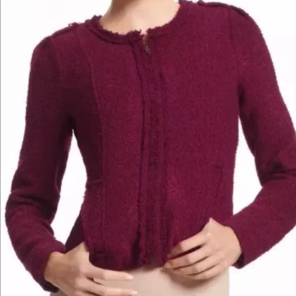 CAbi Wool Boucle Throw Jacket